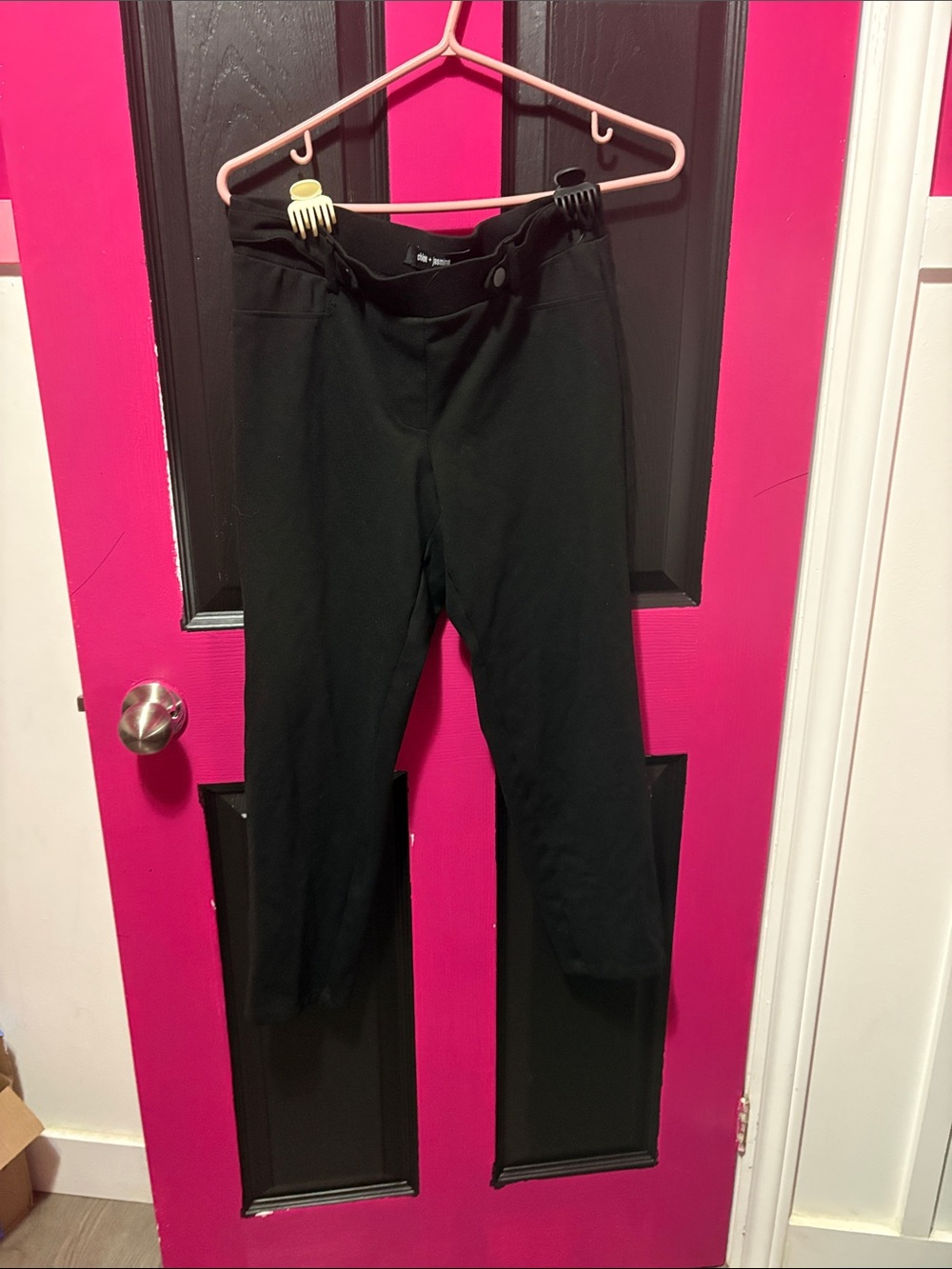 Black Women's Stretch Pull-On Pants